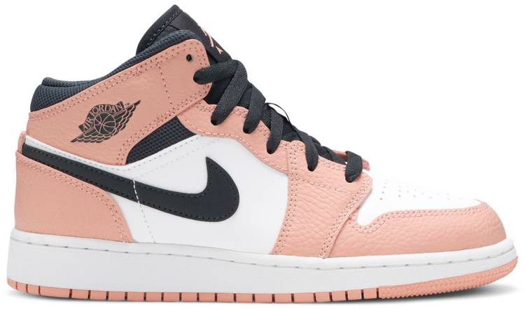 Air Jordan 1 Mid Pink Quartz 555112-603